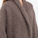 Lauren Manoogian Apparel Womens Sweaters Long Shawl Cardigan in Patina