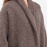 Lauren Manoogian Apparel Womens Sweaters Long Shawl Cardigan in Patina