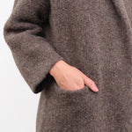 Lauren Manoogian Apparel Womens Sweaters Long Shawl Cardigan in Patina