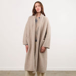 Lauren Manoogian Apparel Womens Sweaters Long Shawl Cardigan in Pebble