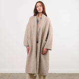 Lauren Manoogian Apparel Womens Sweaters Long Shawl Cardigan in Pebble