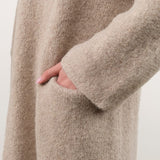 Lauren Manoogian Apparel Womens Sweaters Long Shawl Cardigan in Pebble