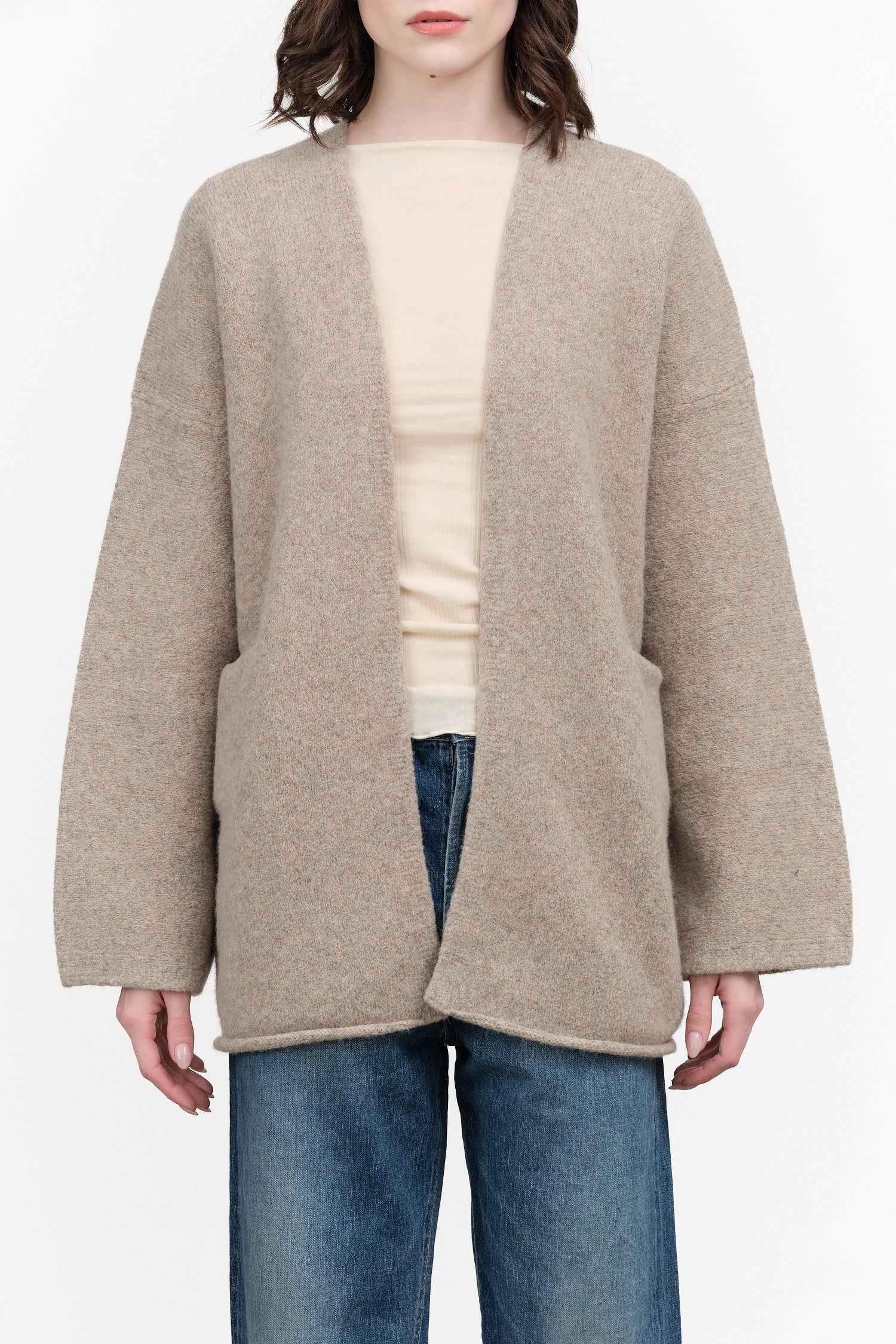 Open Cardigan by Lauren Manoogian in Dust