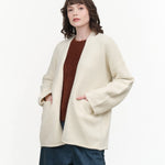 Lauren Manoogian Open Cardigan in Raw White