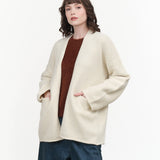 Lauren Manoogian Open Cardigan in Raw White