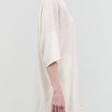 Lauren Manoogian Designer Sale Oversized White Bone Short Sleeve Tunic