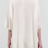 Oversized Linen and Cotton Short Sleeve Tunic by Designer Lauren Manoogian Sale