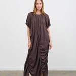 Lauren Manoogian Apparel Womens Dresses Plaid Shirred Dress