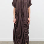 Lauren Manoogian Apparel Womens Dresses Plaid Shirred Dress