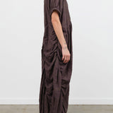 Lauren Manoogian Apparel Womens Dresses Plaid Shirred Dress