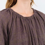 Lauren Manoogian Apparel Womens Dresses Plaid Shirred Dress