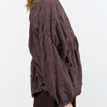 Lauren Manoogian Apparel Womens Blouses Plaid Shirred Top