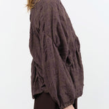 Lauren Manoogian Apparel Womens Blouses Plaid Shirred Top