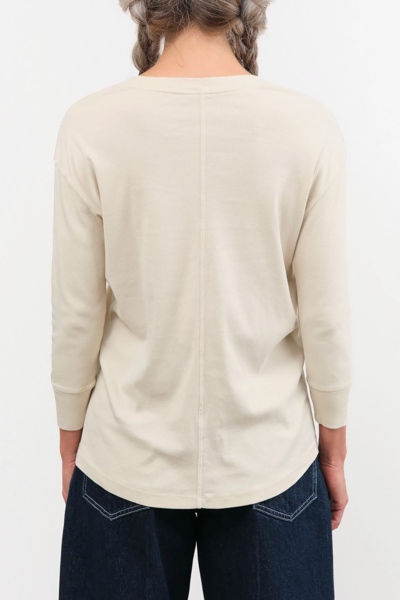 Lauren Manoogian Apparel Womens Sweaters Rib Scoopneck in Vintage