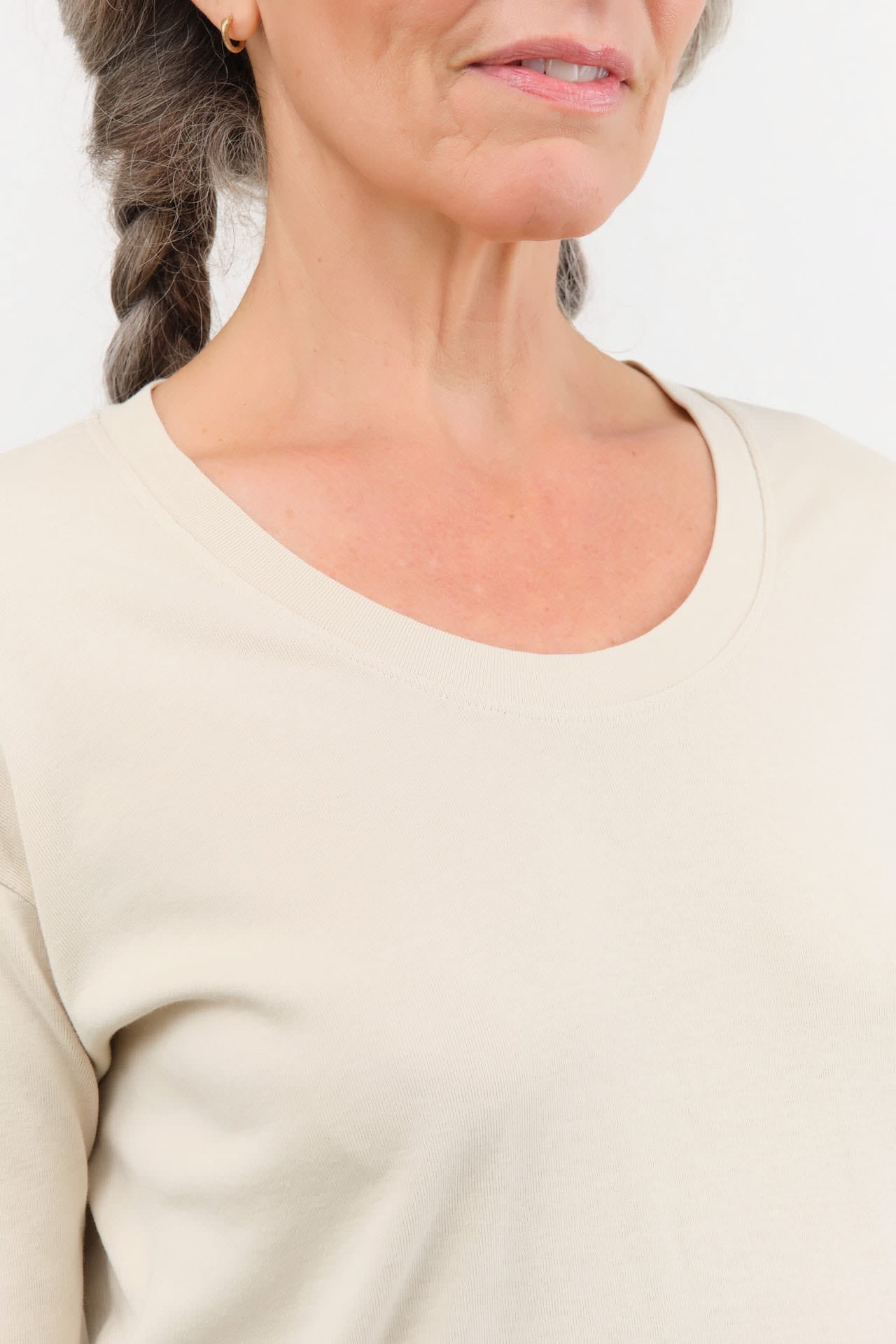 Lauren Manoogian Apparel Womens Sweaters Rib Scoopneck in Vintage
