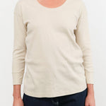 Lauren Manoogian Apparel Womens Sweaters Rib Scoopneck in Vintage