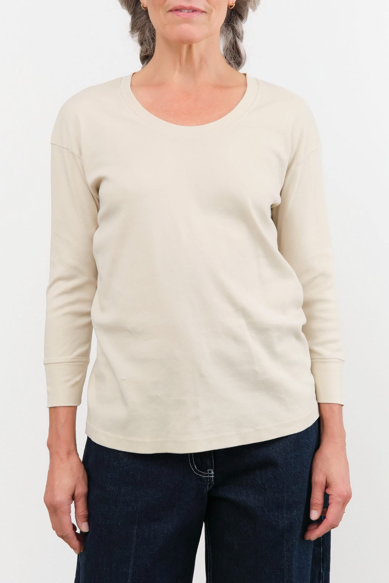Lauren Manoogian Apparel Womens Sweaters Rib Scoopneck in Vintage