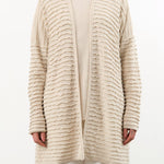 Lauren Manoogian Apparel Womens Sweaters Ripple Cardigan Flax / One Size