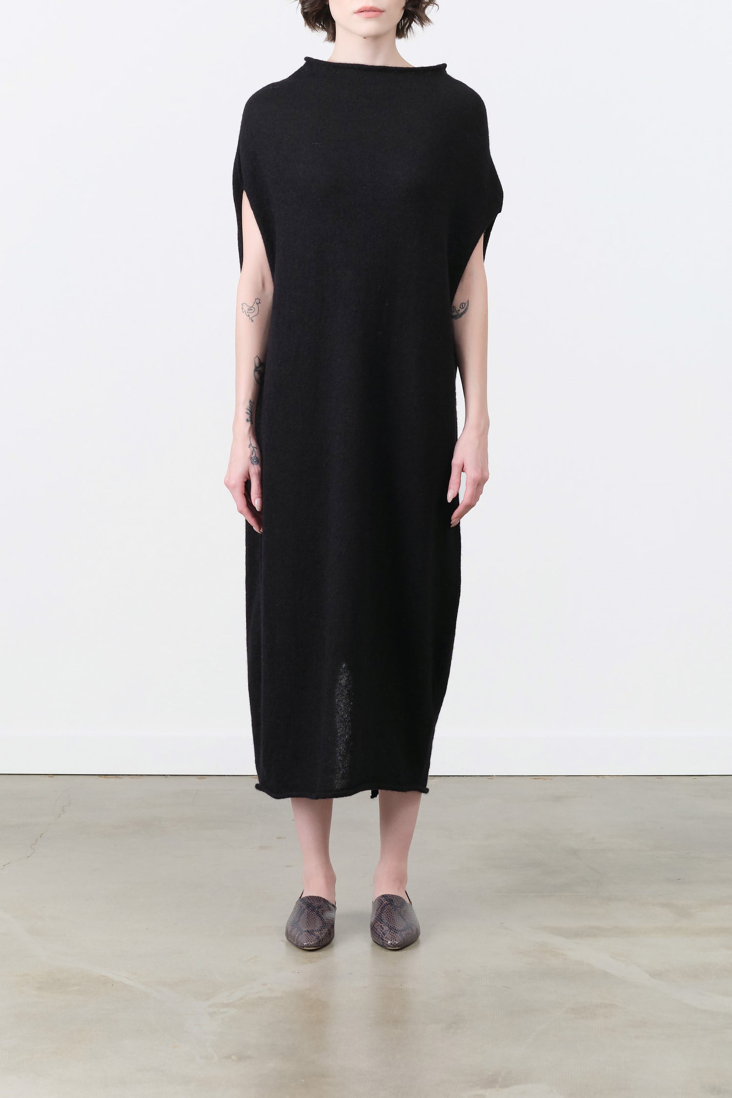 Shoulder Dress by Lauren Manoogian in Black