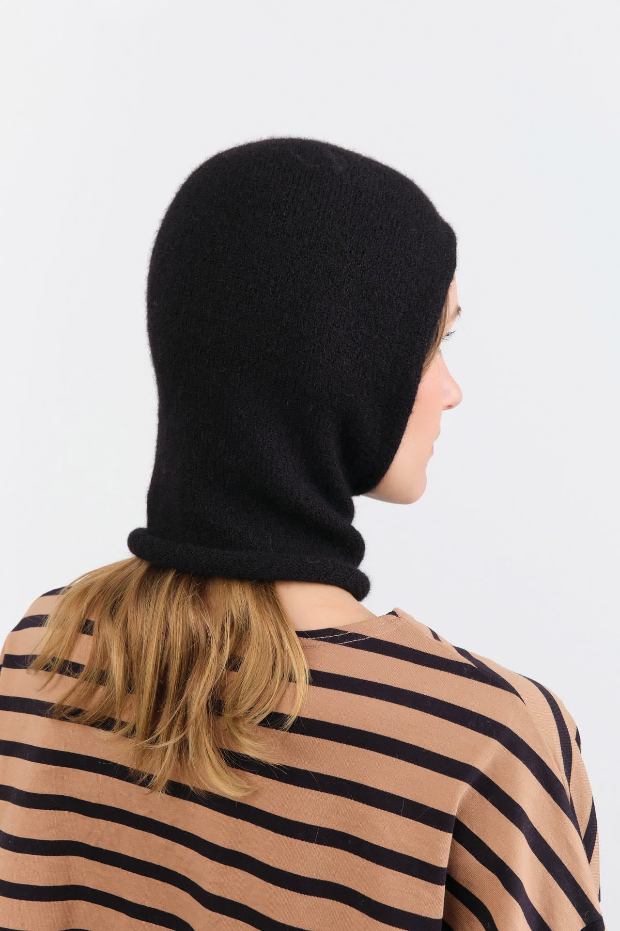 Lauren Manoogian Accessories Hats Soft Balaclava in Black Black