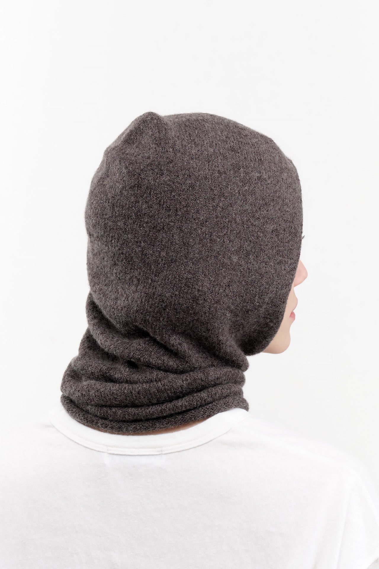 Lauren Manoogian Accessories Scarves Soft Balaclava in Blackened Blackened / One Size