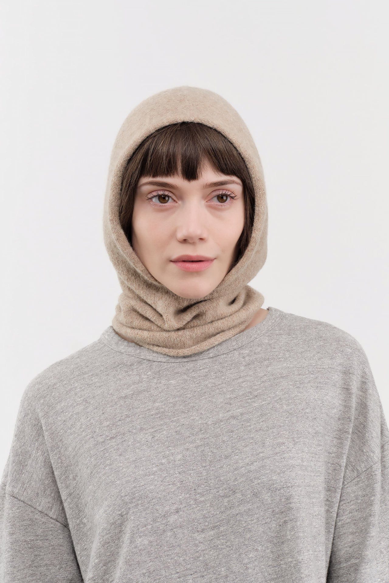 Lauren Manoogian Accessories Scarves Soft Balaclava in Oak Oak / One Size