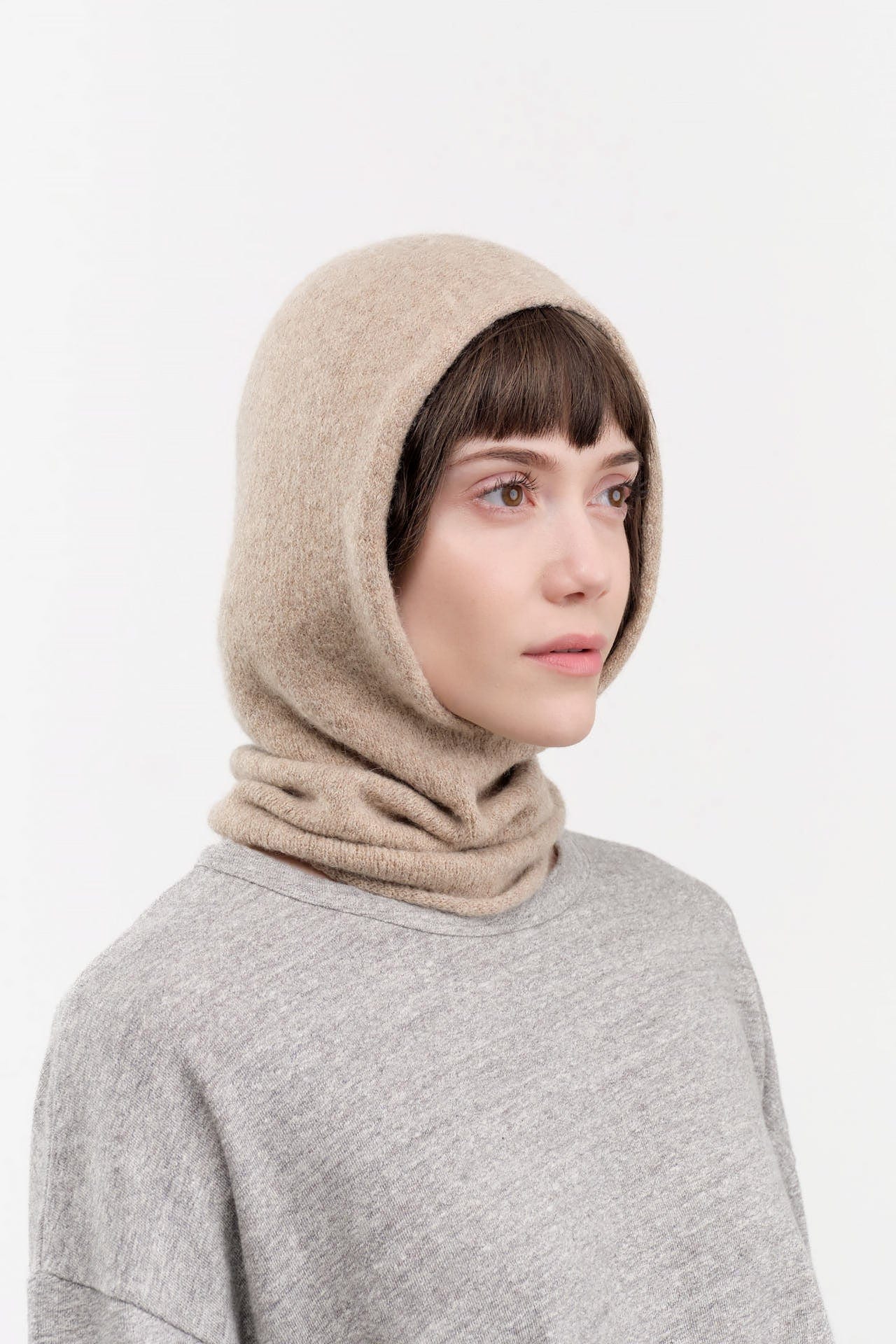 Lauren Manoogian Accessories Scarves Soft Balaclava in Oak Oak / One Size