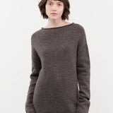 Lauren Manoogian Apparel Womens Sweaters Soft Boatneck in Blackened