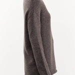 Lauren Manoogian Apparel Womens Sweaters Soft Boatneck in Blackened