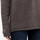 Lauren Manoogian Apparel Womens Sweaters Soft Boatneck in Blackened