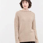 Lauren Manoogian Apparel Womens Sweaters Soft Boatneck in Oak