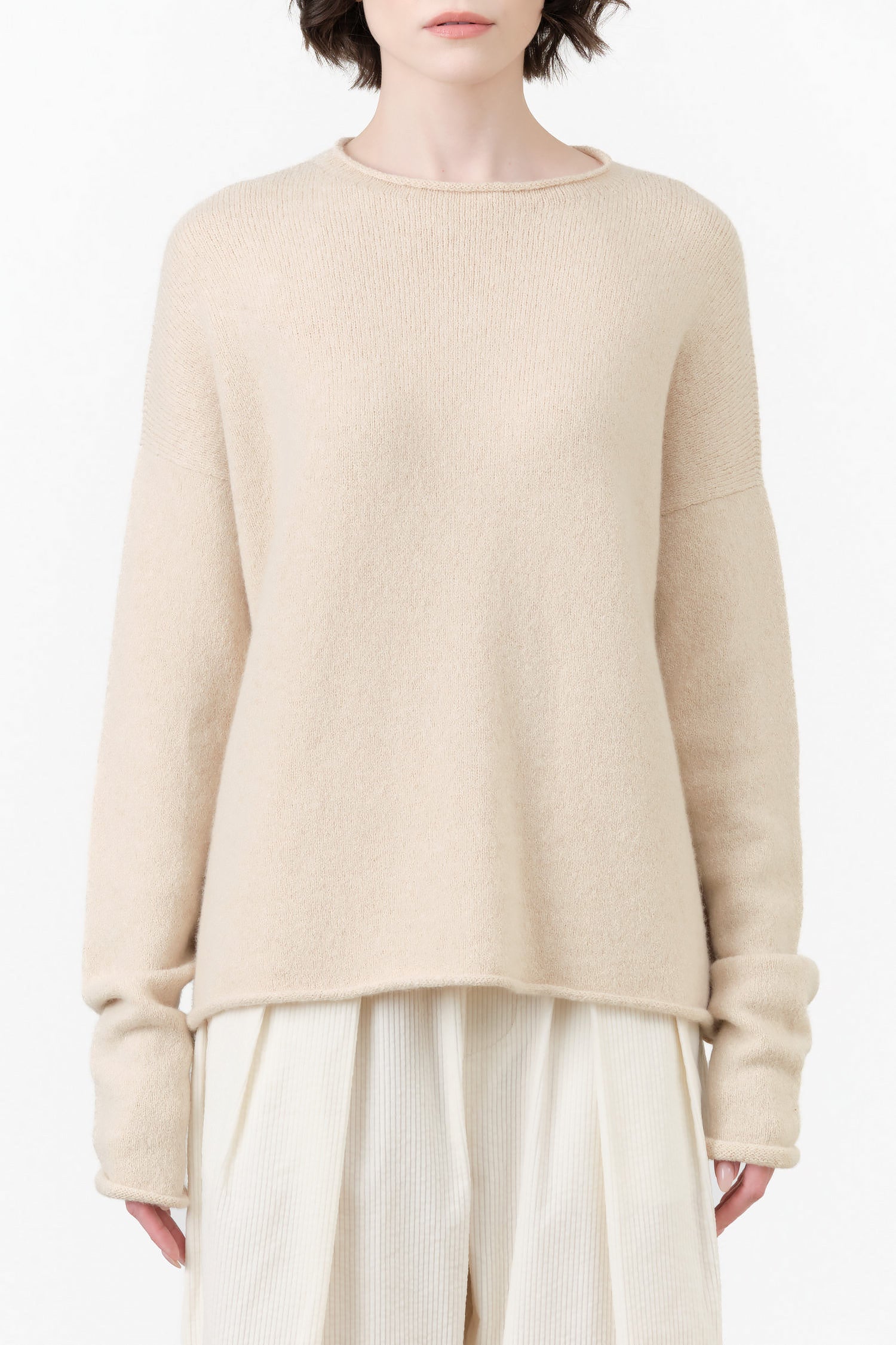 Soft Crewneck by Lauren Manoogian in Alabaster