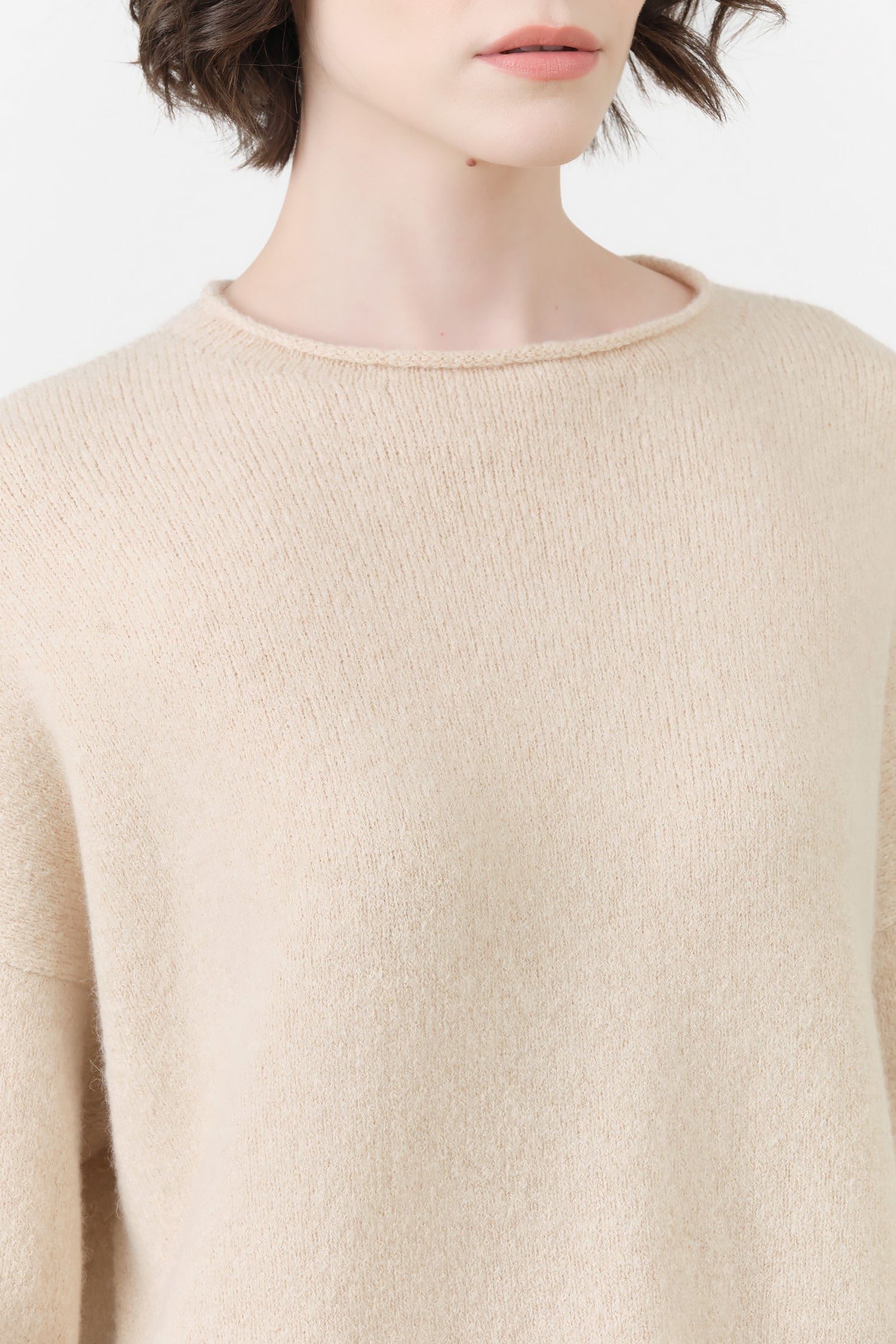 Alabaster Soft Crewneck by Lauren Manoogian