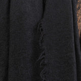 Lauren Manoogian Accessories Scarves Soft Fringe Scarf in Black Black