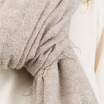 Lauren Manoogian Accessories Scarves Soft Fringe Scarf in Pebble Pebble