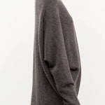Lauren Manoogian Apparel Womens Sweaters Soft Horizontal Cardigan in Blackened Blackened / One Size
