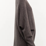 Lauren Manoogian Apparel Womens Sweaters Soft Horizontal Cardigan in Blackened Blackened / One Size