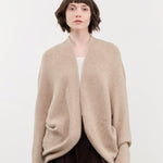 Lauren Manoogian Apparel Womens Sweaters Soft Horizontal Cardigan in Oak Oak / One Size