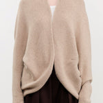 Lauren Manoogian Apparel Womens Sweaters Soft Horizontal Cardigan in Oak Oak / One Size