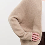 Lauren Manoogian Apparel Womens Sweaters Soft Horizontal Cardigan in Oak Oak / One Size