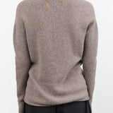 Lauren Manoogian Apparel Womens Sweaters Soft V Neck in Grey Melange