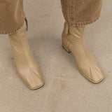 Lauren Manoogian Accessories Womens Shoes Square Arch Boot in Beige