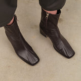 Lauren Manoogian Accessories Womens Shoes Square Arch Boot in Espresso