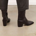 Lauren Manoogian Accessories Womens Shoes Square Arch Boot in Espresso