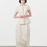 Lauren Manoogian Structure Skirt in Natural