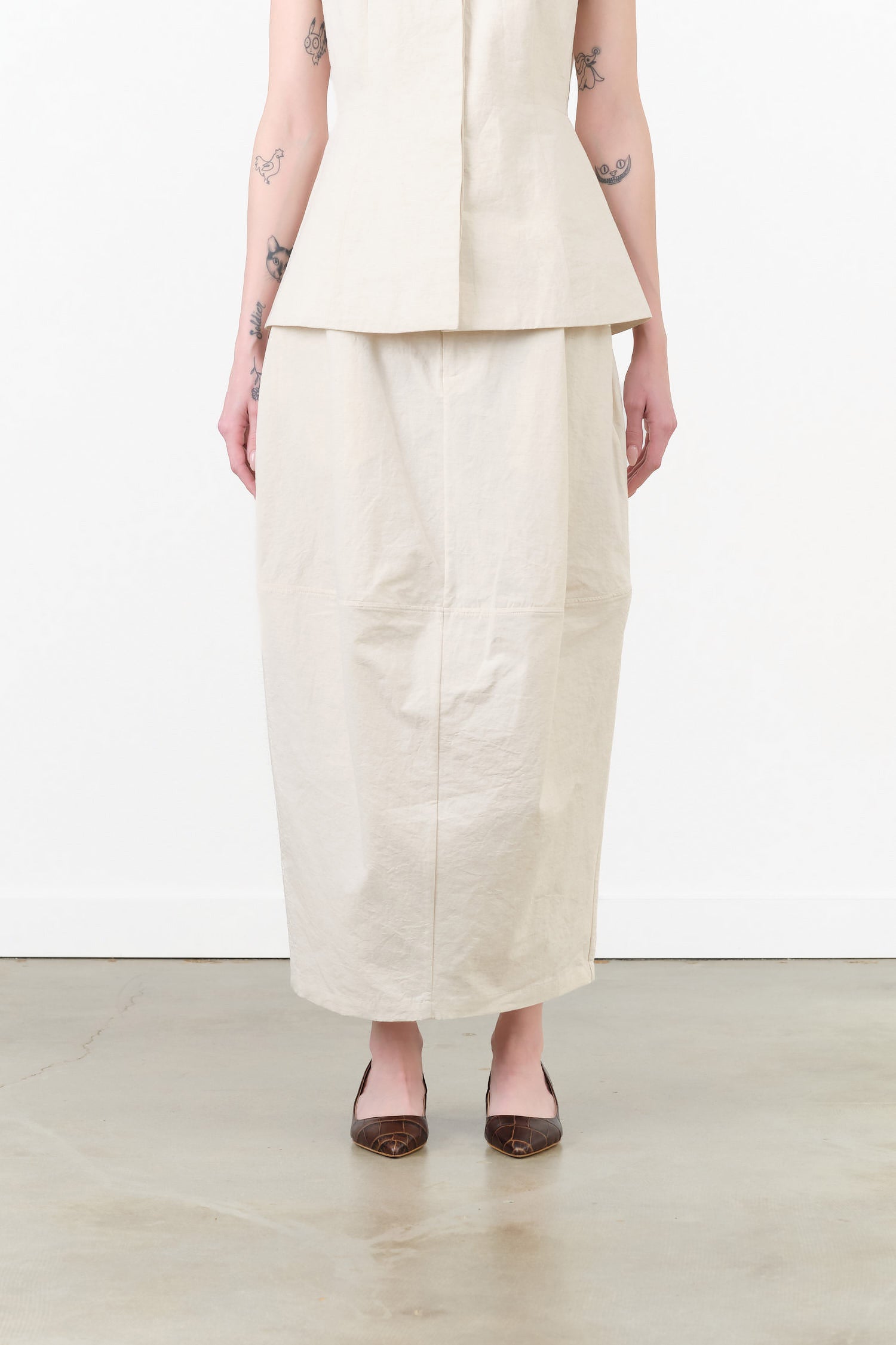 Structure Skirt by Lauren Manoogian in Natural