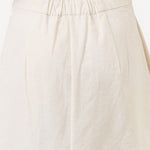 Lauren Manoogian Designer Brand  Natural Tan White High Waisted Structure Maxi Skirt