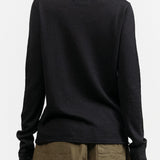 Knit Super Fine Cashmere Wool Rollneck Sweater in Black by Lauren Manoogian Designer Brand 