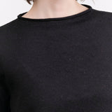 Black Super Fine Rollneck by Lauren Manoogian