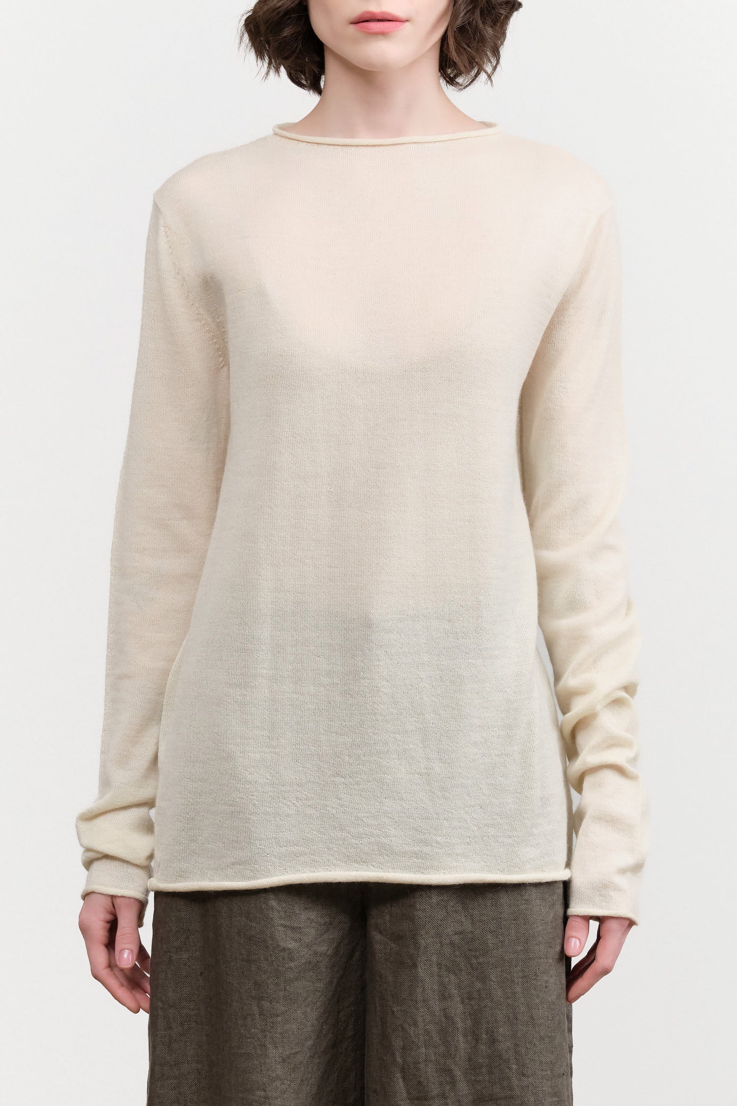 Super Fine Rollneck by Lauren Manoogian in Ivory